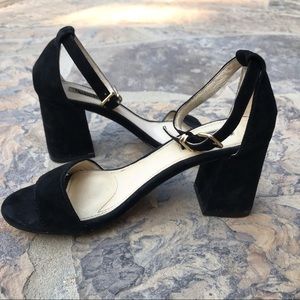 Elegant black suede heeled sandals Topshop 37 / 7.